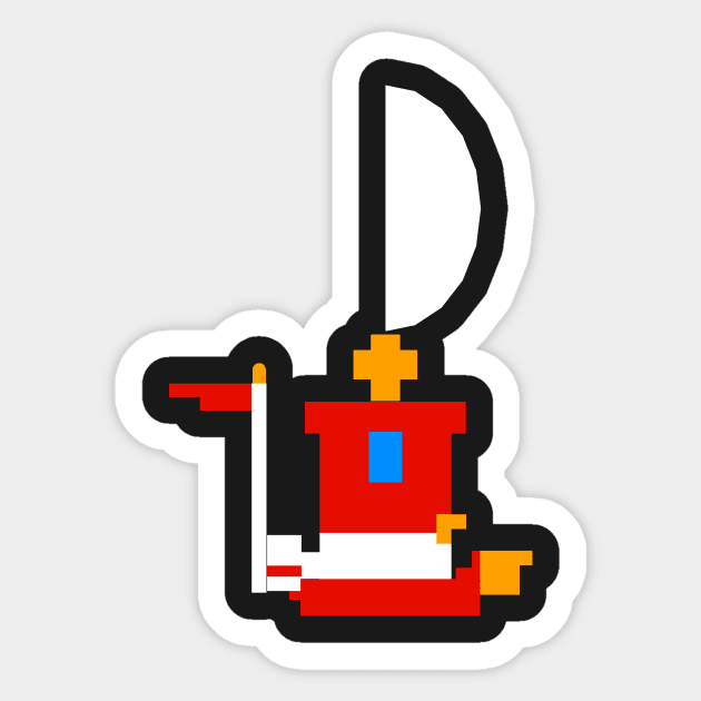 Odyssey 8bit Sticker by miguelest@protonmail.com